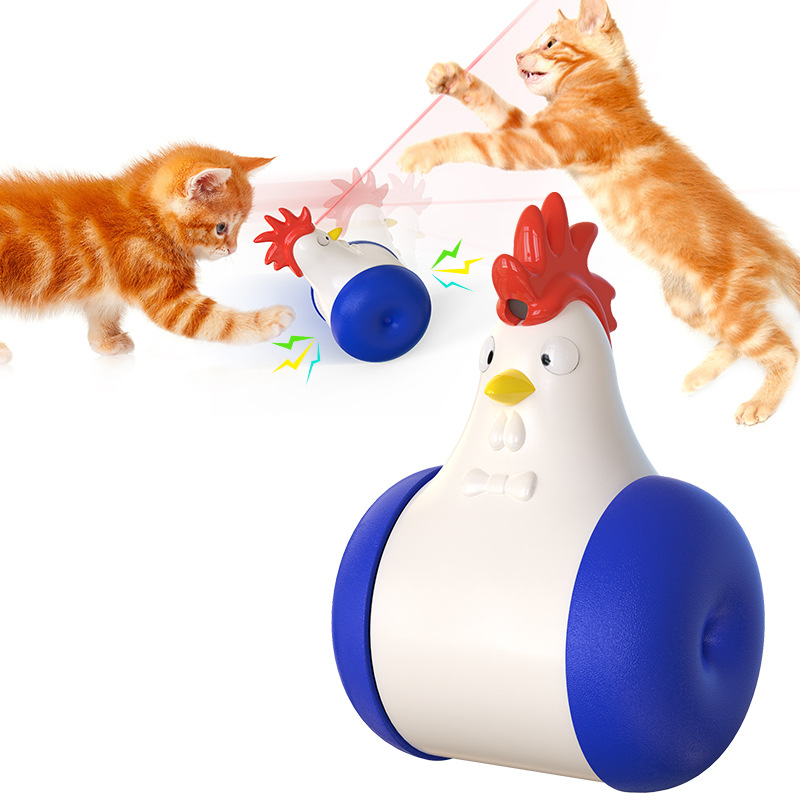 Pet Supplies Electric Sound Infrared Tumbler Laser Funny Cat Stick Toy — image 1