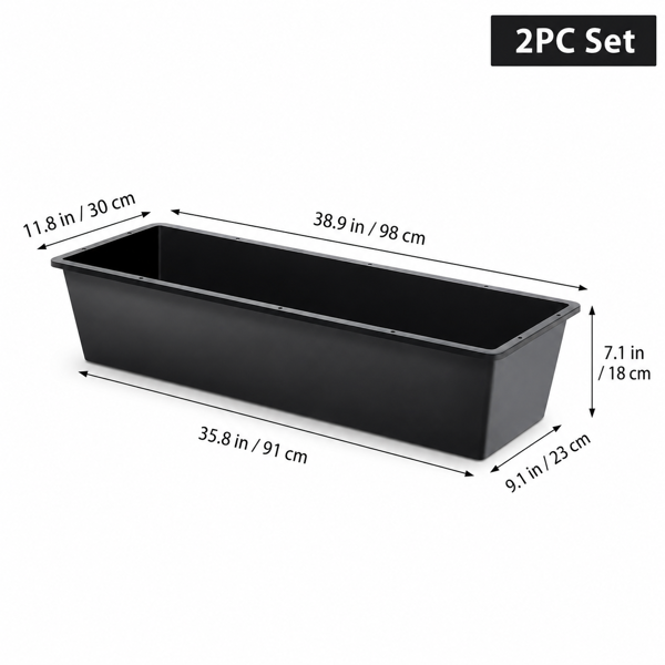 4-piece Dual-purpose Plastic Livestock Feed Trough Suitable For Daily Feeding Of Horses, Goats, Pigs And Other Animals Widely Adaptable To Home Backyards, Pastoral Fences, Livestock Sheds And Other — image 2