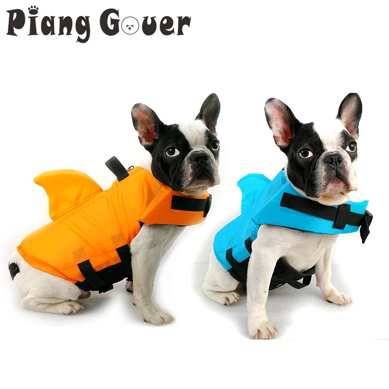 Dog Life Vest Summer Shark Pet Life Jacket Dog Clothes Dogs Swimwear Pets Swimming Suit — image 1