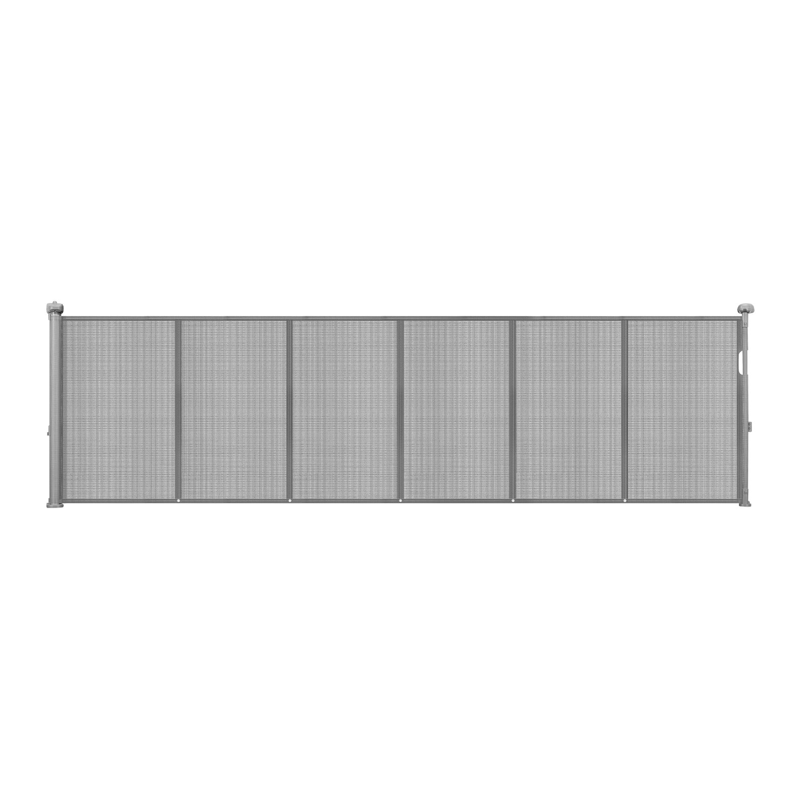 Puerta Retráctil para Niños o Mascotas, 34 Pulgadas de Alto, Se Extiende Hasta 110 Pulgadas de Ancho, Puerta Retráctil Fácil de Instalar para Escaleras, Pasillos, Habitaciones de Juego, Color Gris — imagen 1