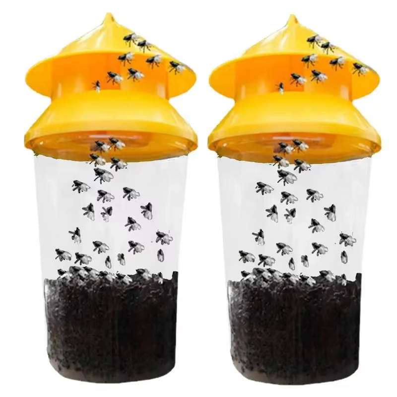 2 Piezas de Trampas para Moscas Reutilizables, Bolsas Cebo Atrapamoscas para Exteriores, Resistentes y Confiables para Pastizales, Huertos, Establos, Granjas, Jardines y Caballerizas — imagen 6