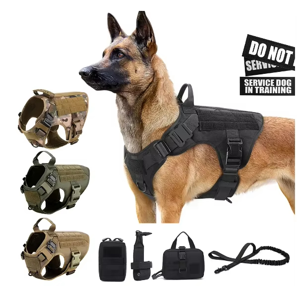 Pet Harness Luxury Dog Leash Set Chest Dog Nylon Camouflage Dog Harness — image 1