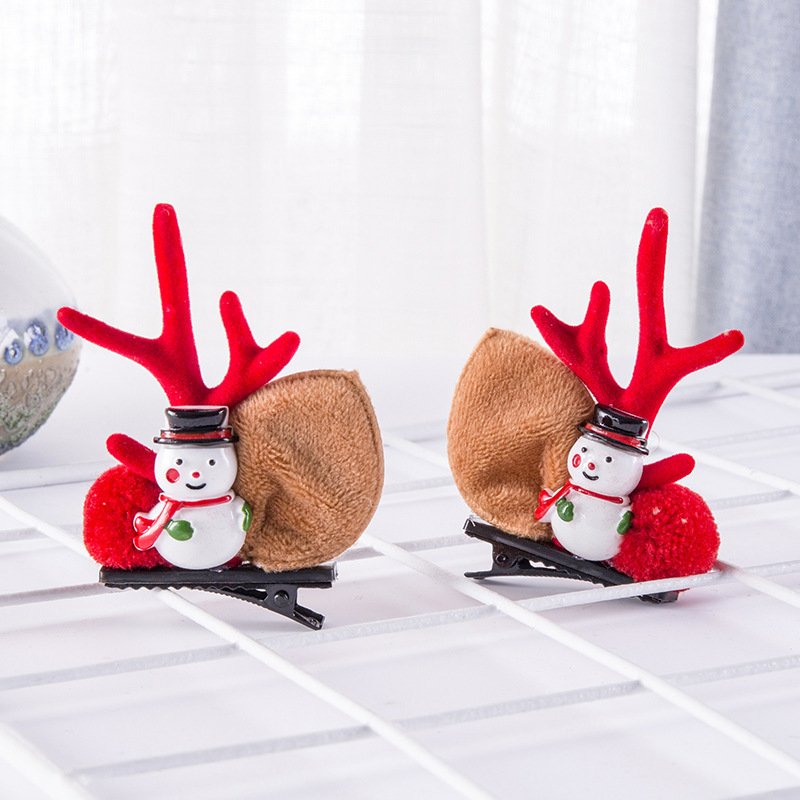 Deer Horn Headwear Hairpin Fairy Christmas Clip Hairpin Photo Taking Hairpin Cute Clip — image 17