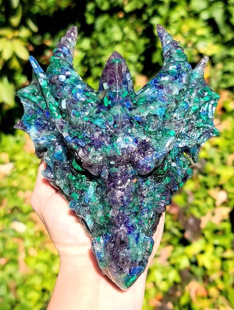 Imitation Crystal Faucet Resin Ornament Home Garden Decoration Dinosaur Ornament Resin Crafts — image 2