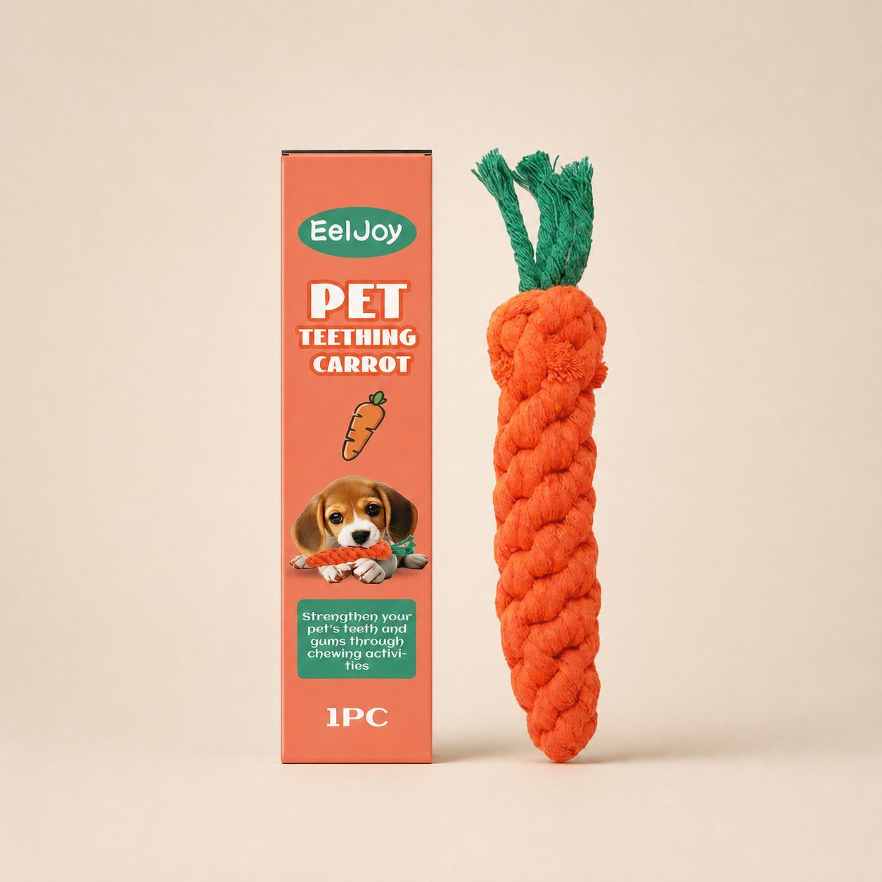 EELJOY Carrot-Shaped Pet Chew Toy, 1 Piece — image 1