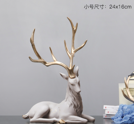 Elk ornaments foyer home decor creative furnishings TV wine cabinet decorations housewarming gifts — image 6
