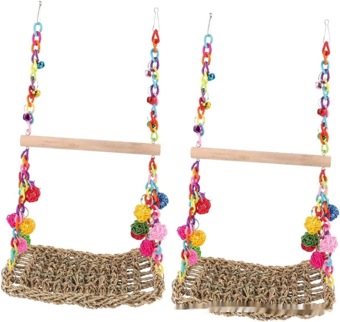Juguetes para Loros Redil de Escalada y Hammock Medio y Grande Juguete para Caja de Aves — imagen 15