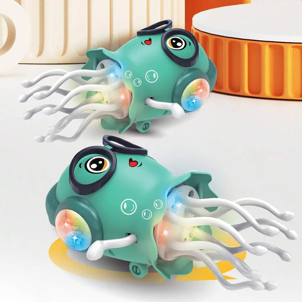 Medusa Bailarina Electrónica con Sensor Automático de Obstáculos, Juguete Educativo con LED para Niños, Regalo de Cumpleaños Creativo — imagen 1