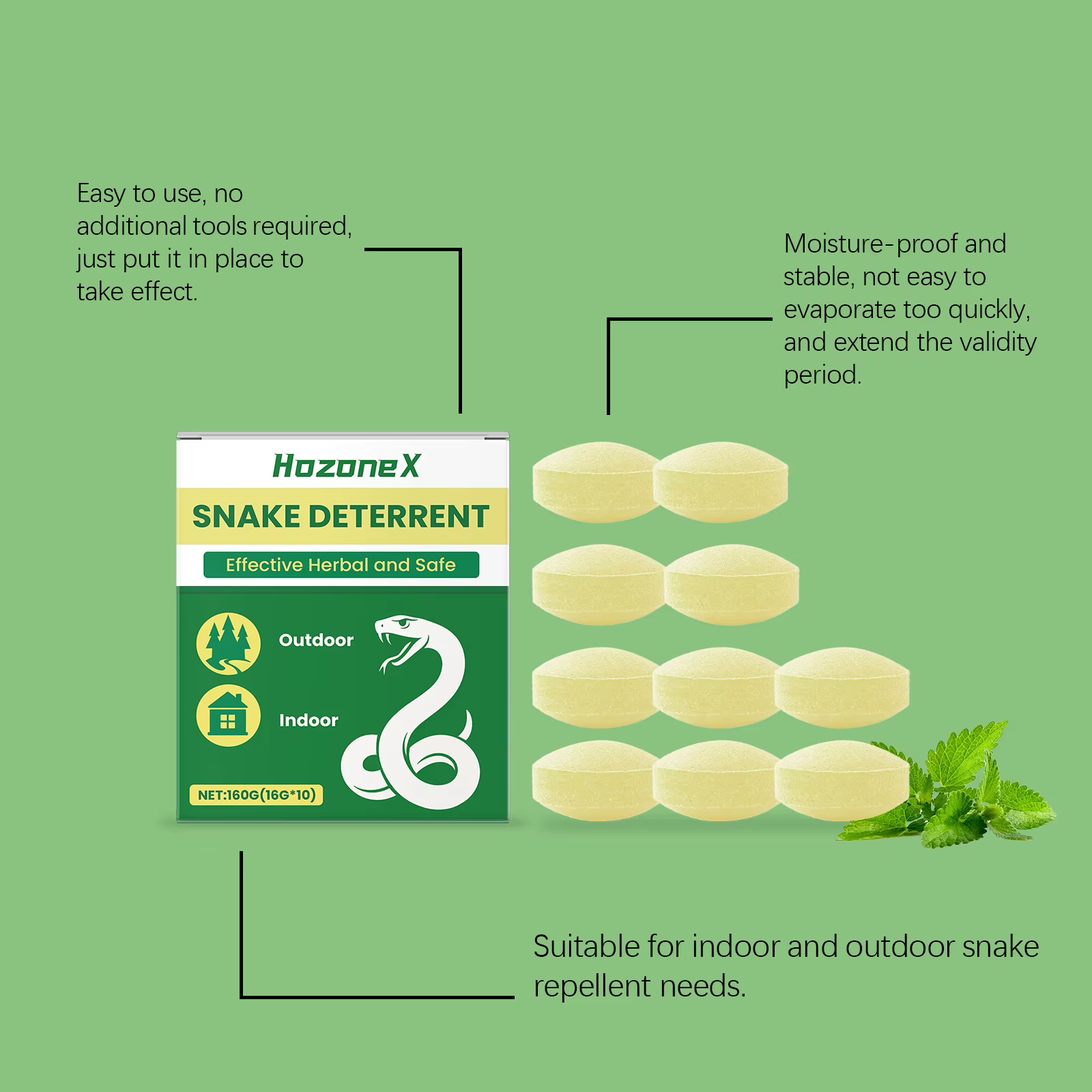 Snake Deterrent Set The Smell Repels Snakes and Keeps them Away Long-lasting Effect and Long-lasting Protection — image 2