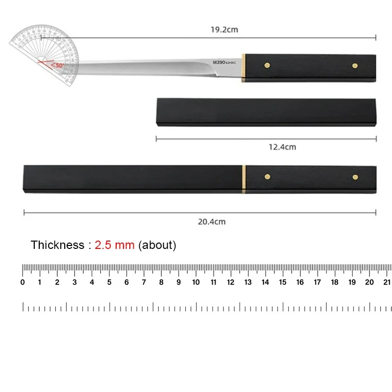 Barbecue Utility Knife Slicing Fish Fruit Steak Knife Plastic Handle Kitchen Knives Sharp Boning Butcher Chef Knife Cleaver Meat — image 3
