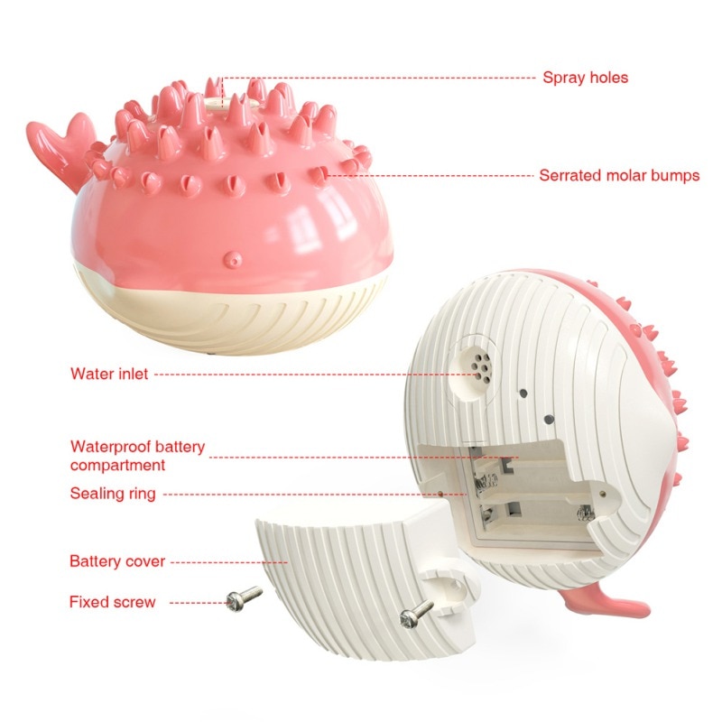 Dog Interactive Water Jet Toy Molar Teeth Cleaning Crocodile Floating Toy Pet Dog Squeaker Dog Training Toys Pets Accessories — image 5