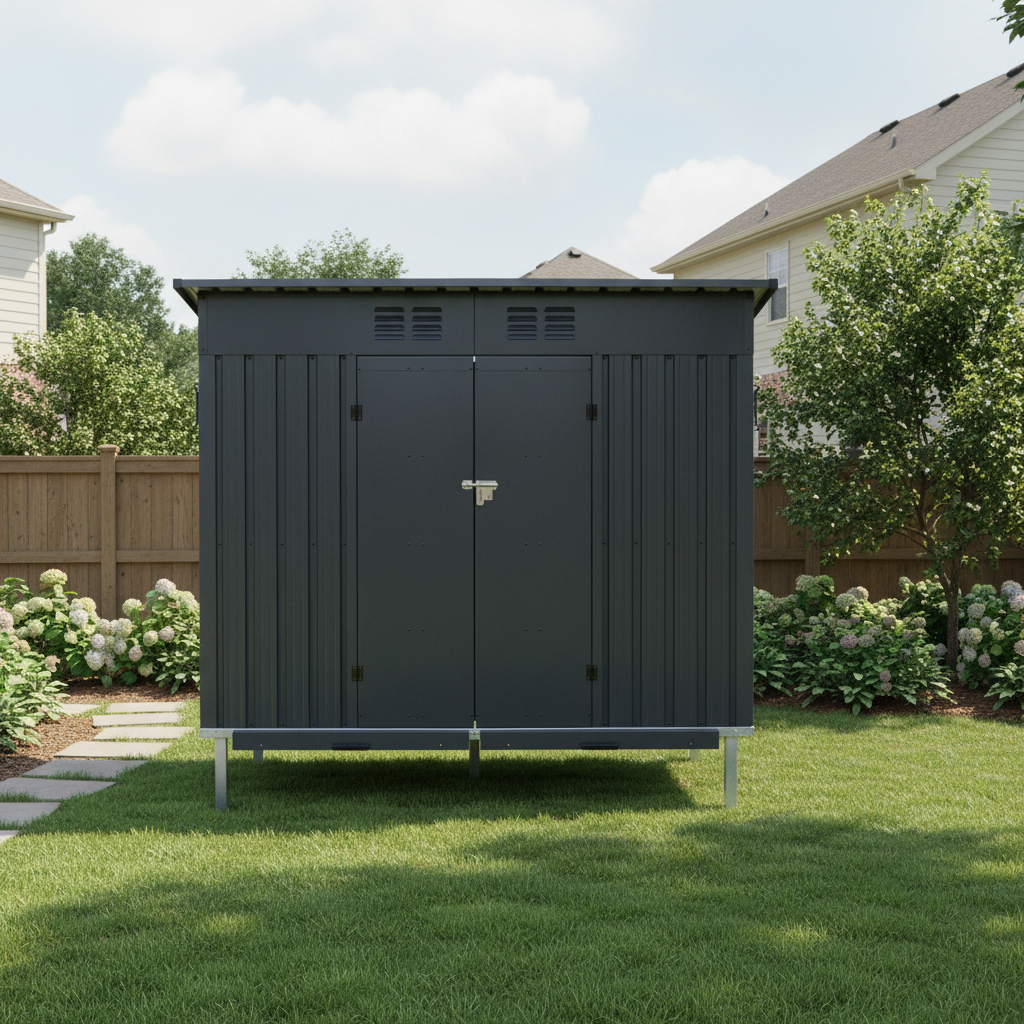 Caja para Gallinas Exteriores de Metal Galvanizado con Trasportadores de Desperdicios, Base Elevada y Ventana de Ajuste, Cárcel Grande para Poultry Exterior para Pollos, Patos y Pequeños Animales — imagen 4