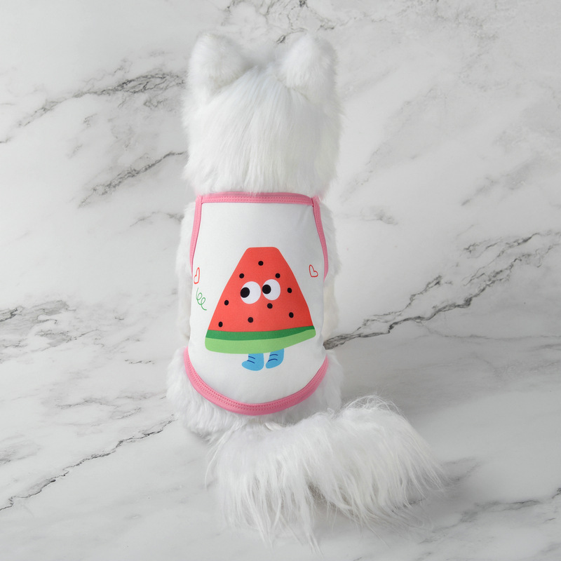 Ropa de mascotas - Camisetas de frutas divertidas con solapas y detalles coloridos para perros — imagen 3