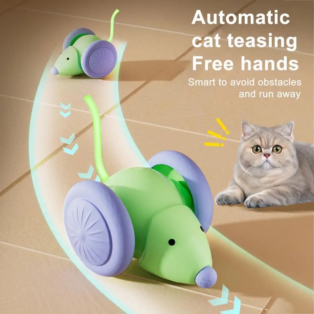 Cat Toys Interactive Electric Mouse Cat Toy Automatic Cat Teasing Stick Pet Supplies — image 10