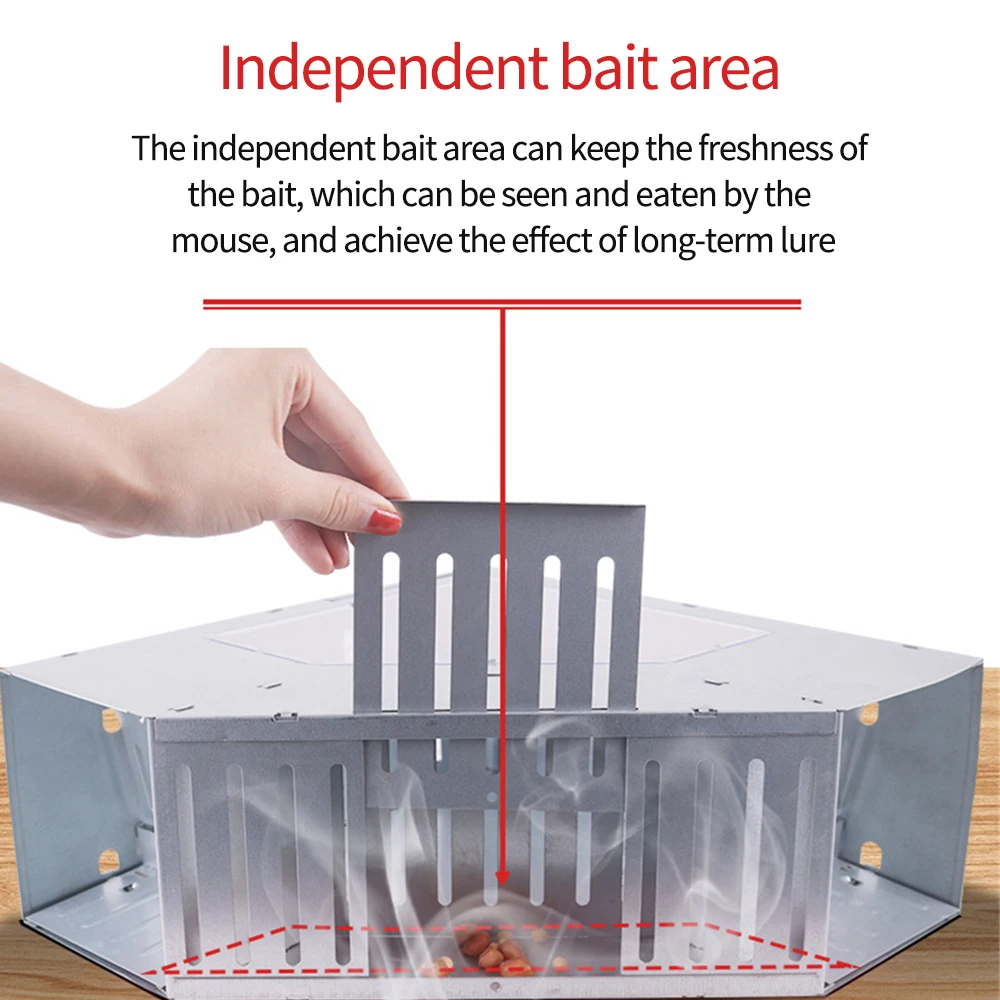 Catching Mice Mouse Traps Occasions Available Double-door Design Non-toxic Reusable Rustproof Garden Supplies Portable — image 6