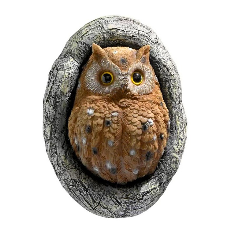 Resin pendant Owl hanging board Outdoor pendant — image 3