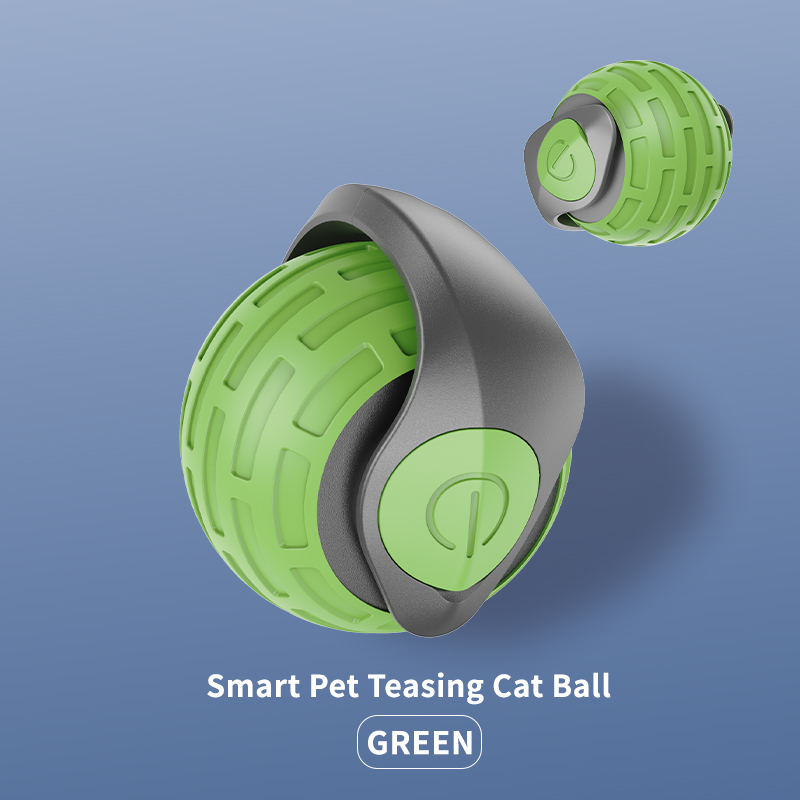 USB Rechargeable Indoor Random Running Cats Funny Automated Self-Rotating Rolling Toy Smart Pet Teasing Cat Ball — image 7