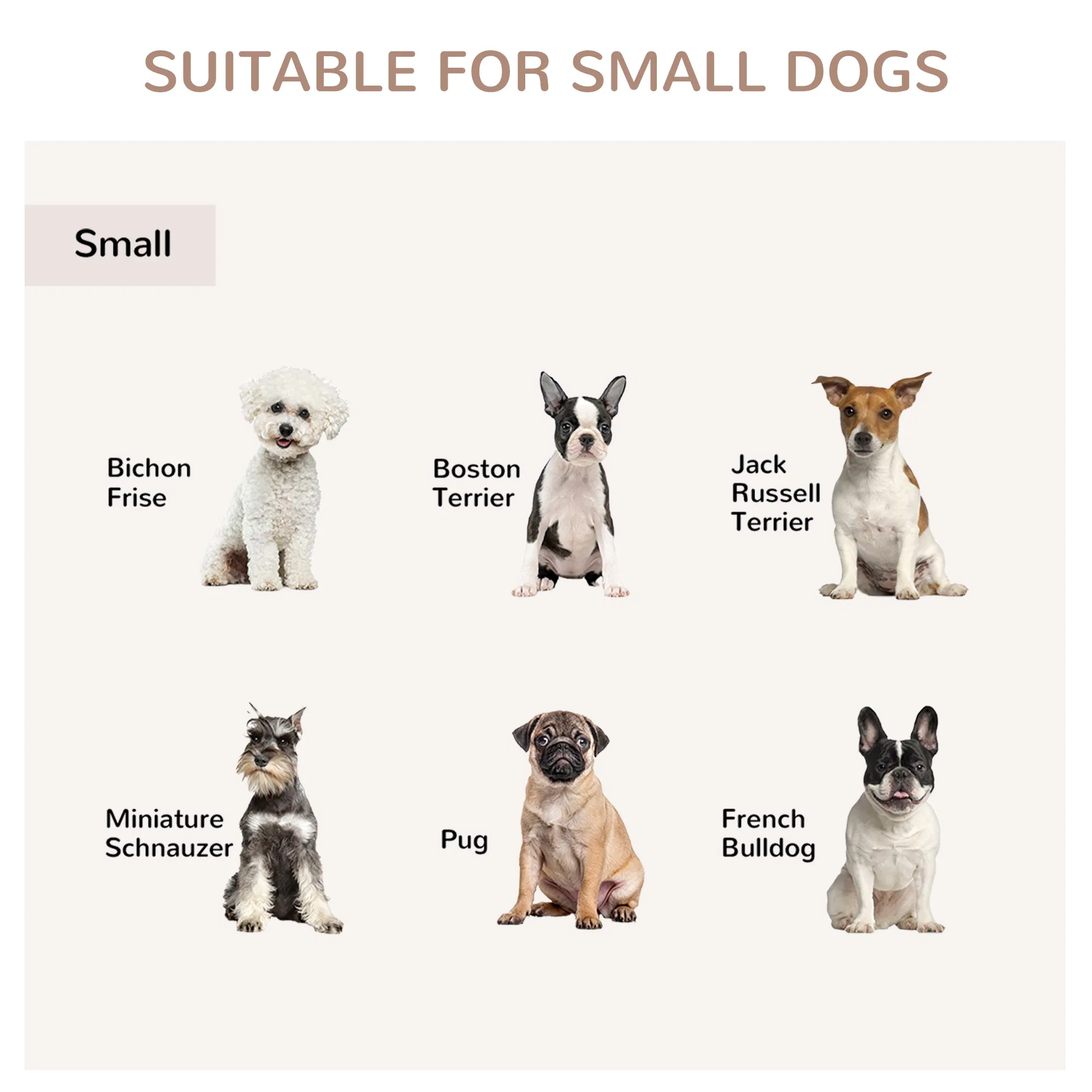 31" Dog Crate Furniture End Table with Three Doors for Small Dogs, White — image 2