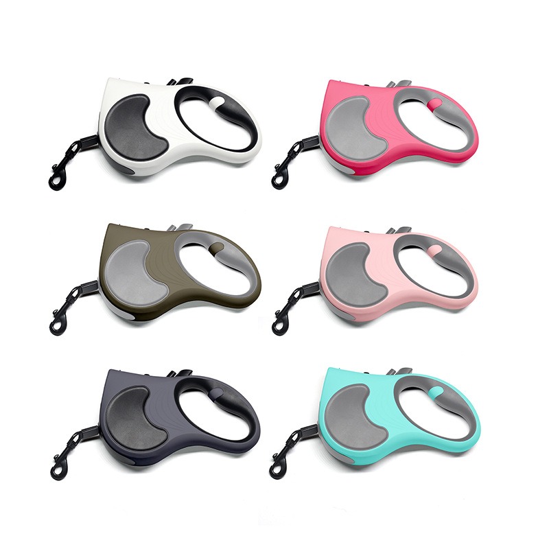 Small and medium-sized dog leash with light automatic telescopic walking rope and dog chain — image 1