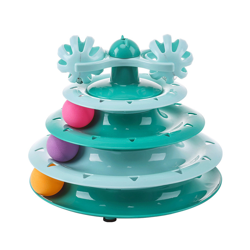 Four-layer track cat turntable cat toy cat turntable ball self-entertainment cat pet toy — image 8