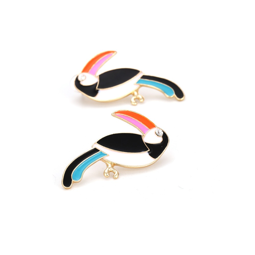 Pulseras de Pájaros Retro Grandes Orejas de Ave Estuds para Mujer Personalidad de Marca — imagen 5