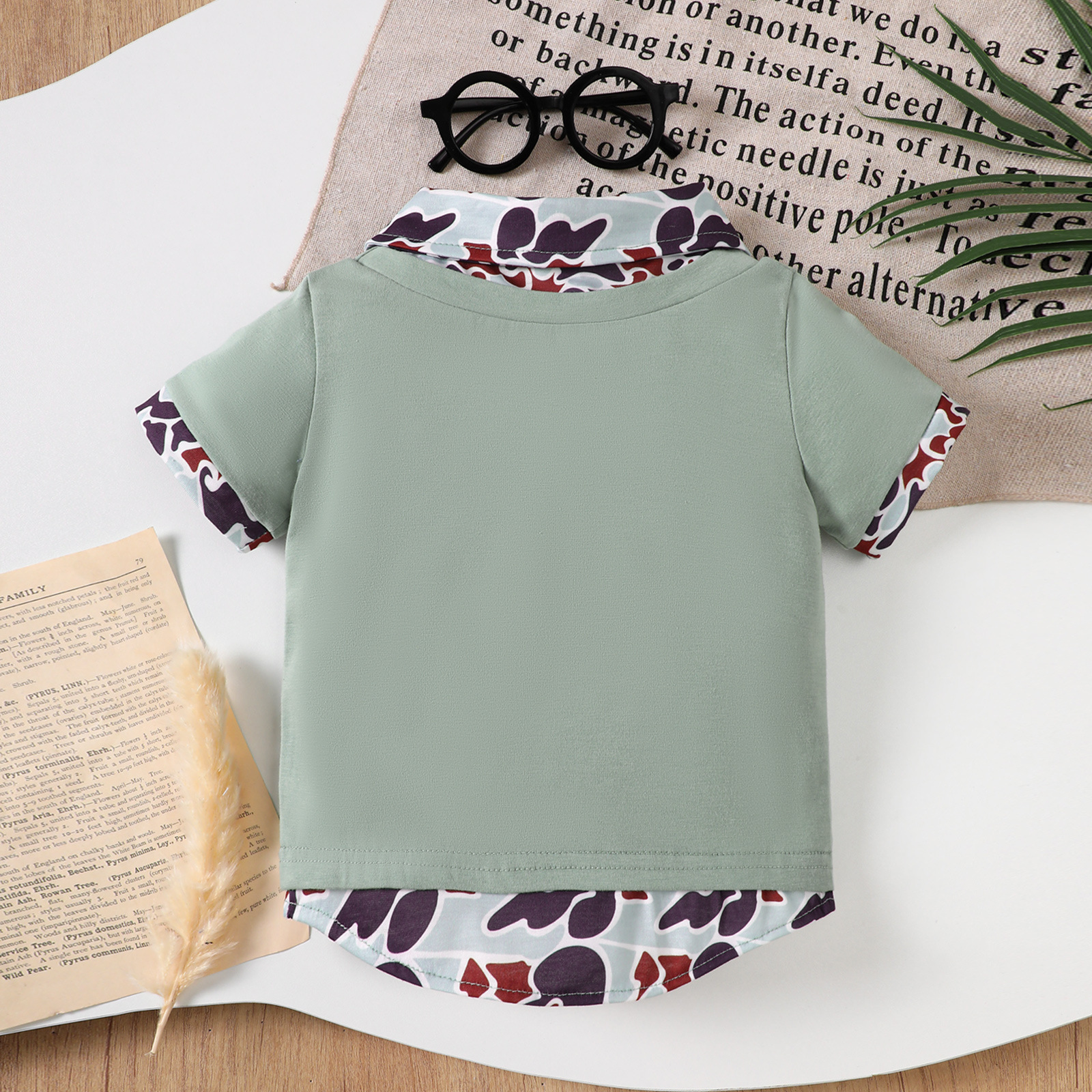 Casual Kids' Short Sleeve Polo Shirt with Duck Embroidery, Turn-Down Collar, Summer Clothing for Toddlers and Boys — image 3