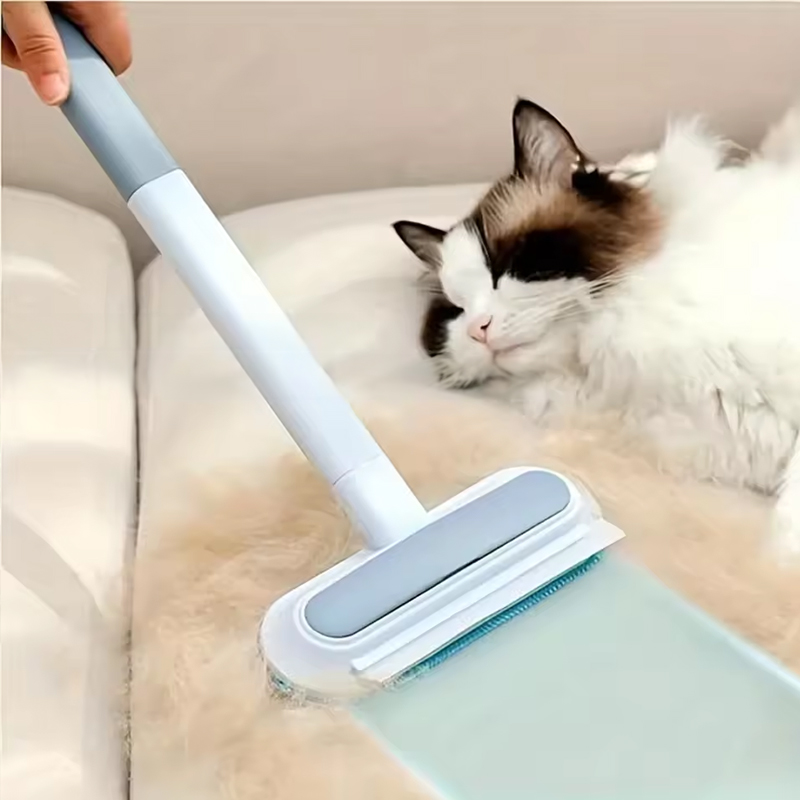 Cepillo Removedor de Pelo de Mascotas 3 en 1: Herramienta de Mango Largo para Limpiar Ventanas y Pelo de Gato/Perro — imagen 2