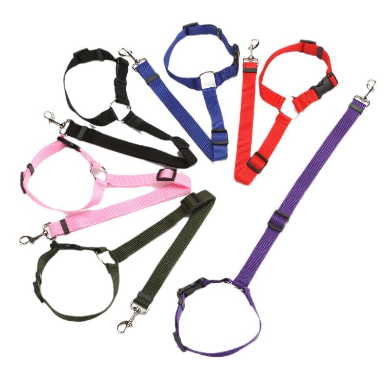 Pet Car Safety Belt Ring Dog Rear Seat Harness Adjustable Lead for Safe Travel — image 2