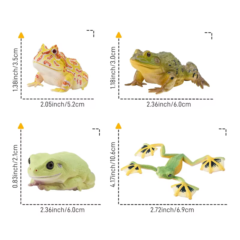 12 Piezas de Figuras de Ranas de Simulación, Juguetes de Animales Reptiles, Mini Ranas de Figuras, Muñecos de Acción, Juguetes para Niños, Juego de Regalo y Decoración de Pasteles — imagen 6