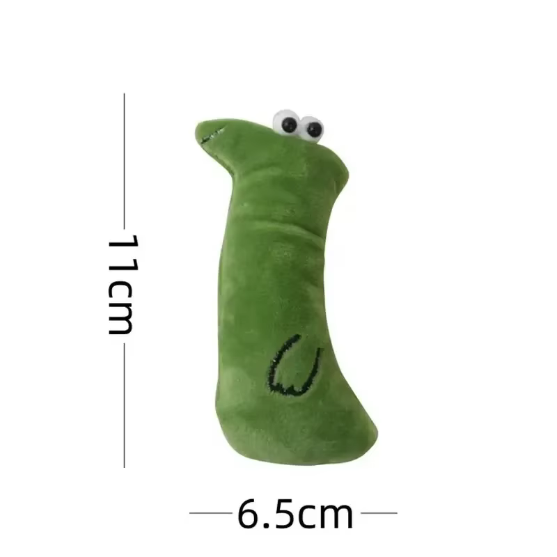 Cute Pet Cat Toy Plush Resistant Chew Cartoon Partner Cat Toys Interactive Funny for Cats Dog Accessories Pet Products — image 5