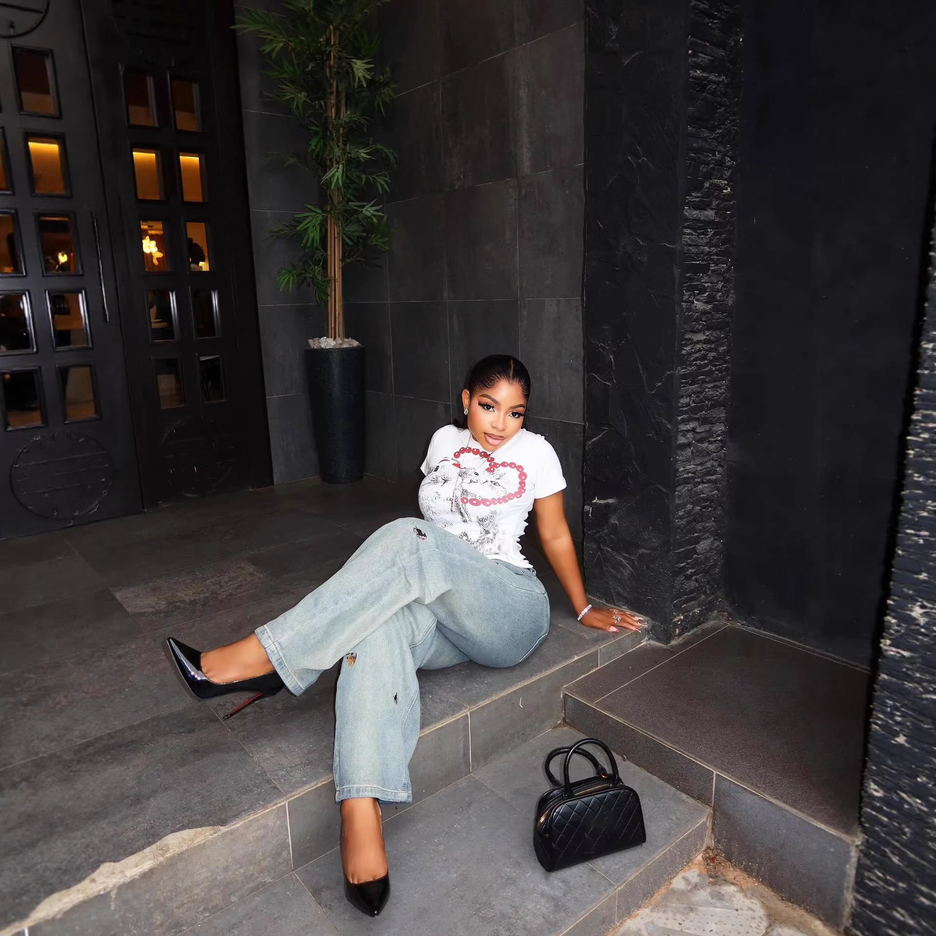 Worn-in Fun Sausage Dog Embroidered Denim Pants — image 4