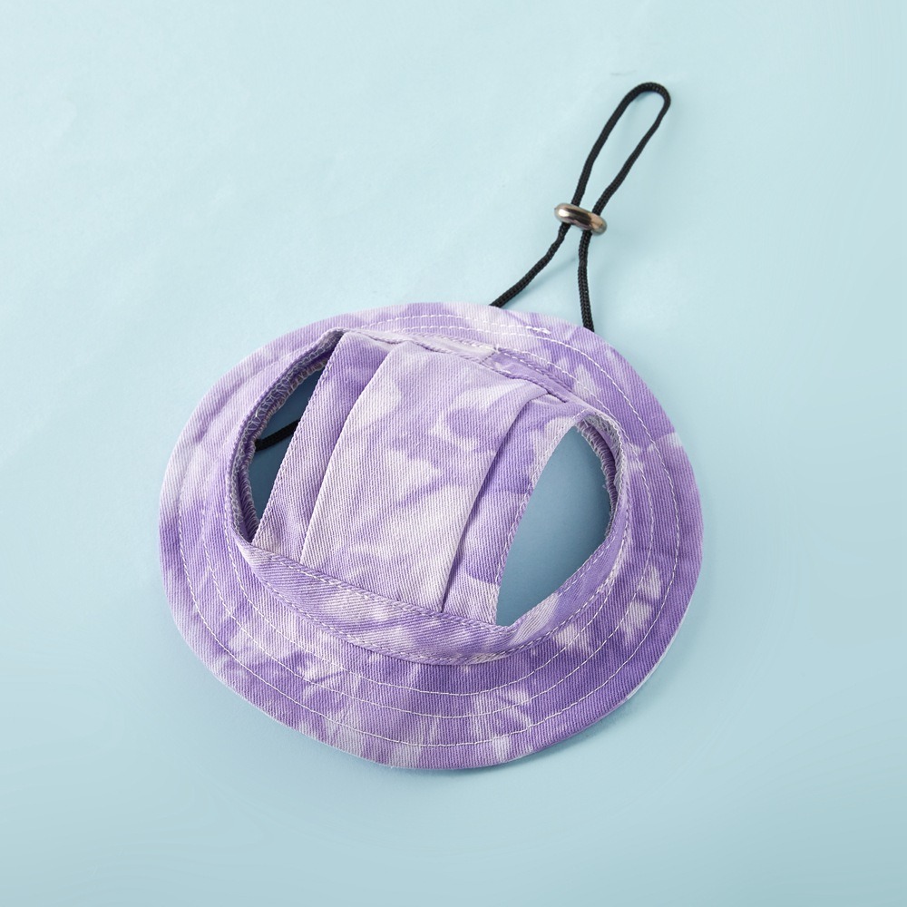 Nuevo Sombrero para Mascotas con Orejas, Algodón, Lazo Teñido, Sombrero para Perro, Anti Desgaste, Sombrero Solar — imagen 2