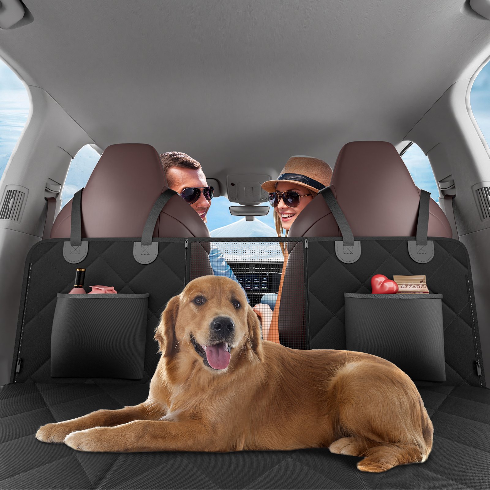 VEVOR 53 X 24.8 In Dog Car Seat Cover For Back Seat Waterproof 600D For Cars — imagen 4