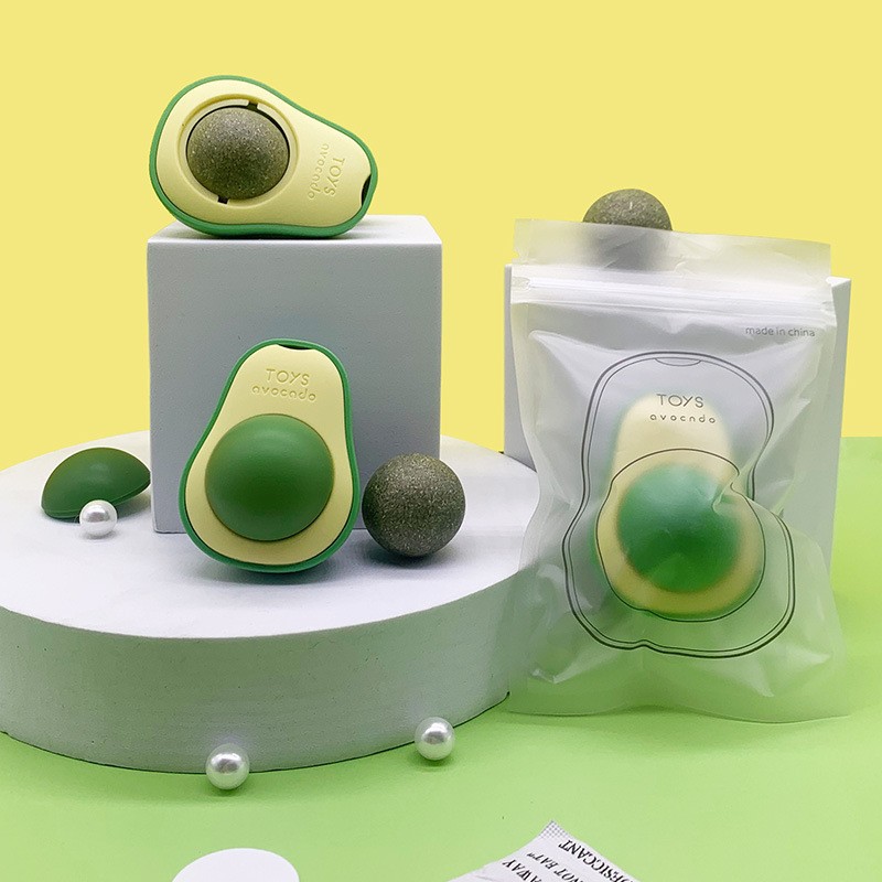 Cat Avocado Mint Ball Tooth Grinding Stick Tease Cat Magic Tool To Rotate Cat Products To Relieve Cat Toy Ball — image 1