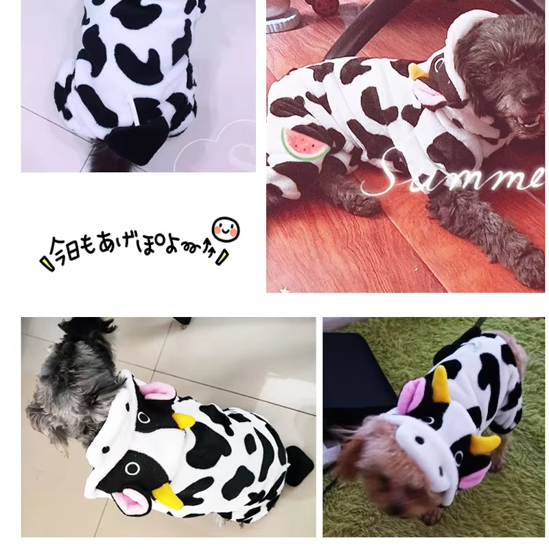 Ropa de perro para mascotas: chaquetas de felpa suave y cálida, trajes, sudaderas con capucha para perros pequeños, cachorros, gatos, Chihuahua, Yorkshire, chaquetas de disfraces — imagen 5