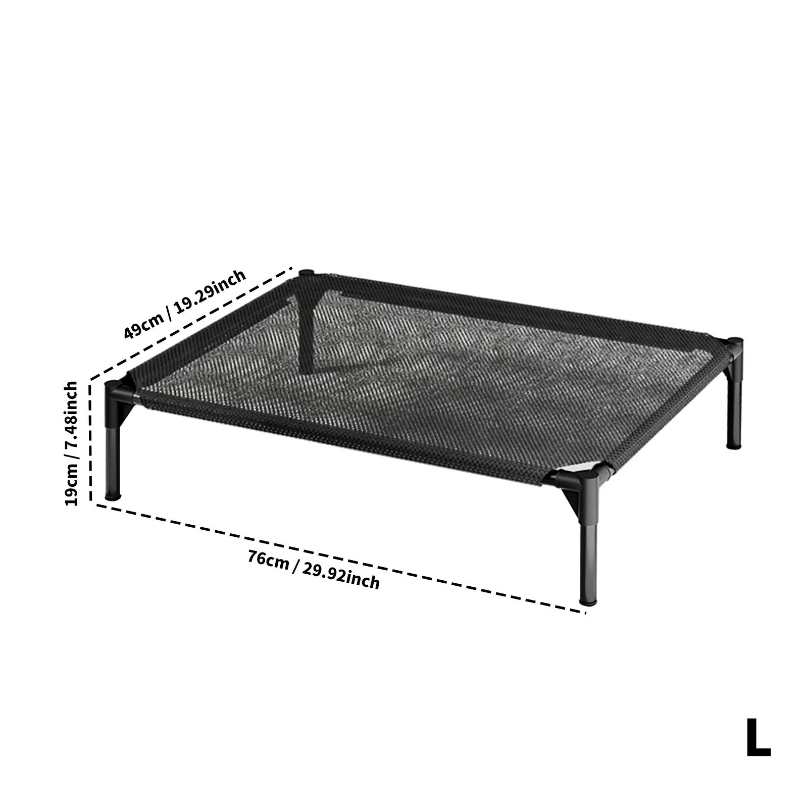 Elevated Breathable Mesh Pet Bed, Indoor Or Outdoor Use, Sizes For Small To XL Pets — imagen 9