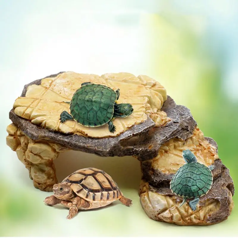 Reptile Resin Hides Cave Turtles Rock Hideout House Pet Hiding Spot Habitat Terrariums Landscaping for Lizard Snakes Turtles Fro — image 2