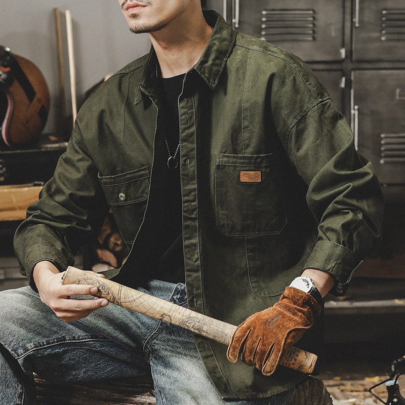 Men's Vintage Heavyweight Workwear Rugged Loose Hunting Jacket — image 5