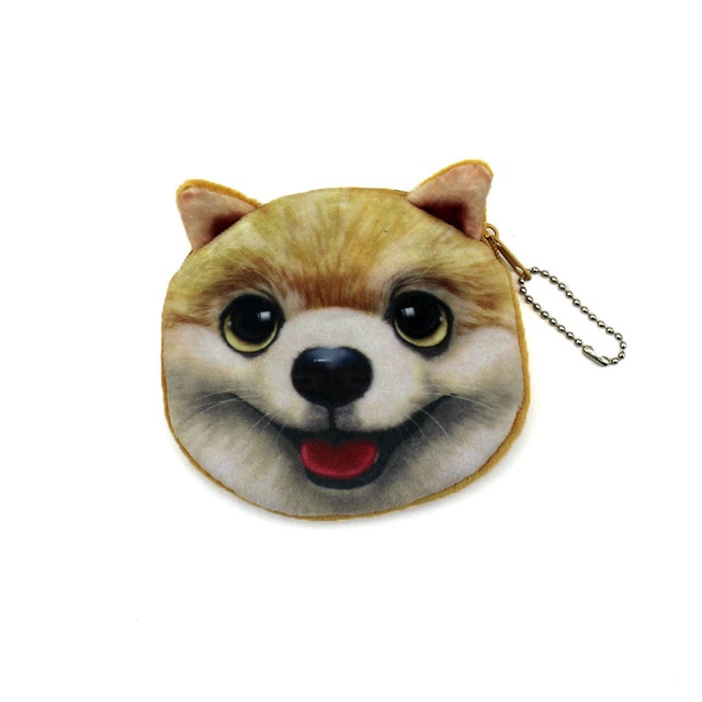 Novedosa Bolsa de Monedas con Animales 3D de Gato y Perro con Cierre de Corcheta - Estilo Kawaii para Niños y Mujeres — imagen 7