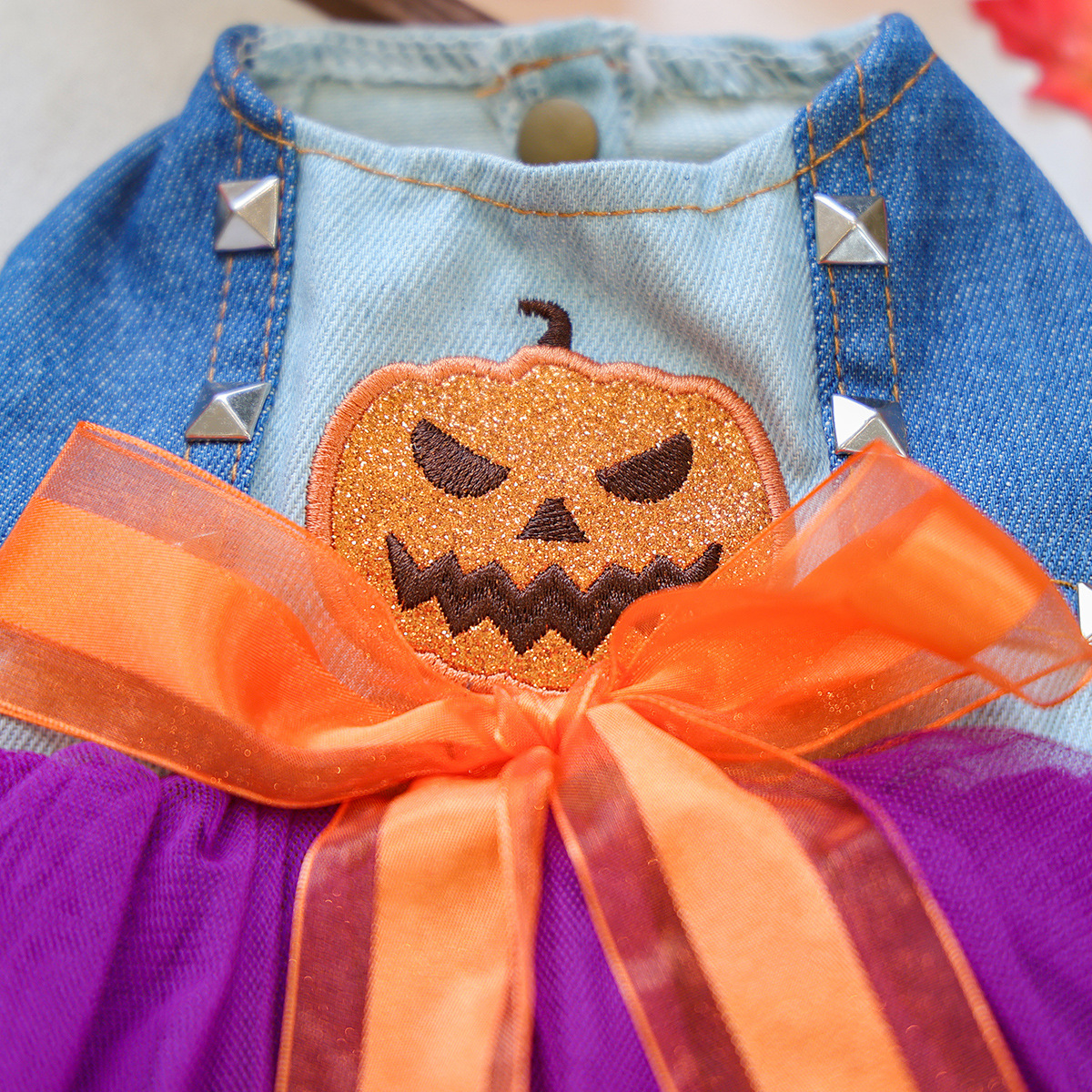 Pet Circle Spring Summer Cute Cartoon Pumpkin Style Whimsical Pumpkin Dress for Dogs and Cats — image 5