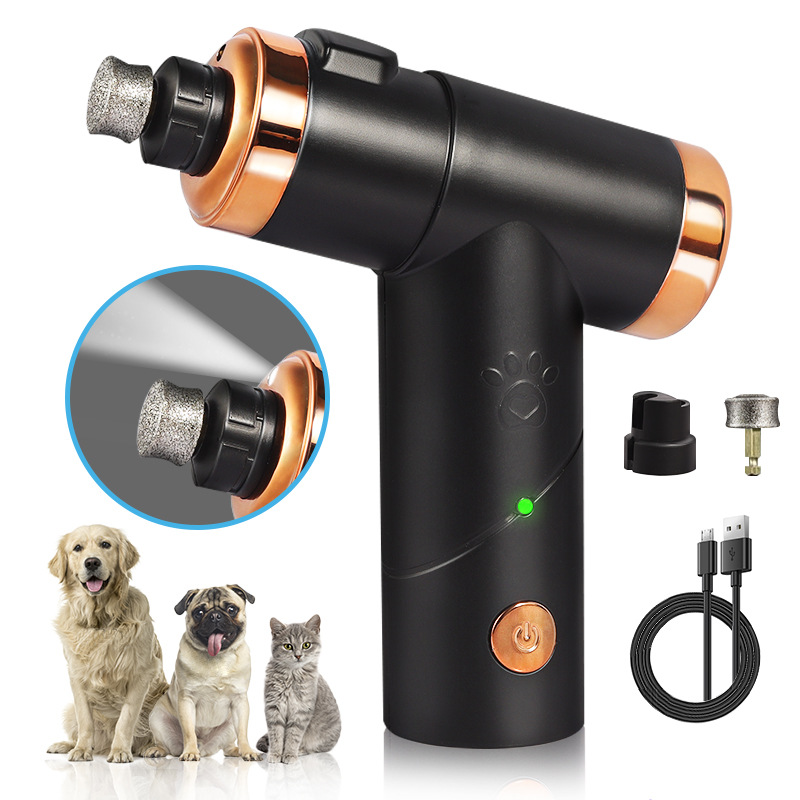 Rechargeable Pet Nail Clippers Dog Nail Polisher Cat Dog Nail Clipper Electric Pet Nail Polisher — image 1