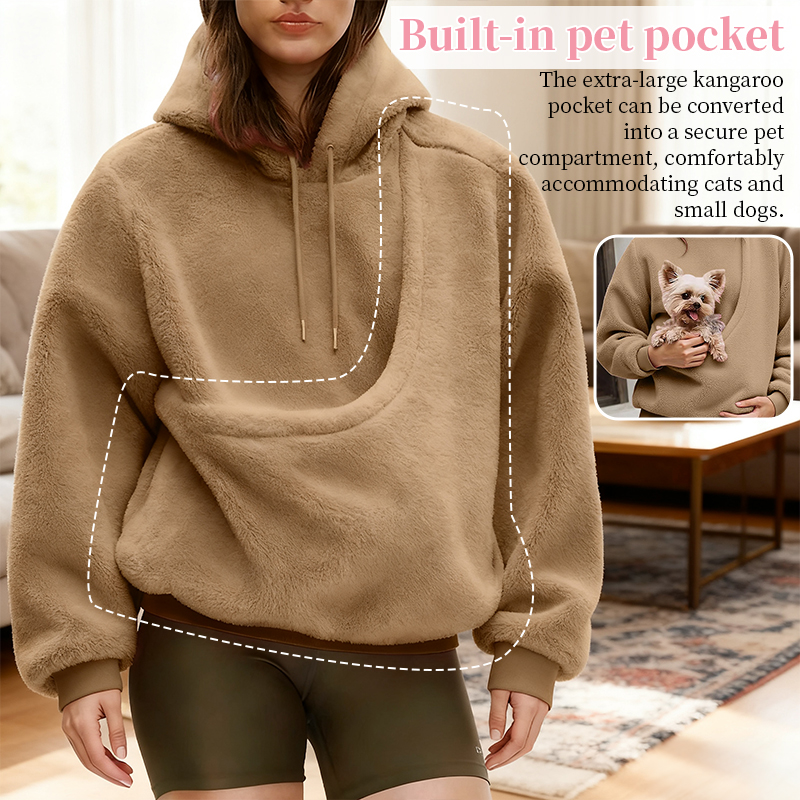 Chaquetón de Transporte para Mascotas, Mochila con Capucha para Perros y Gatos Pequeños, Sudadera Unisex para Compañeros de Cuatro Patas — imagen 13