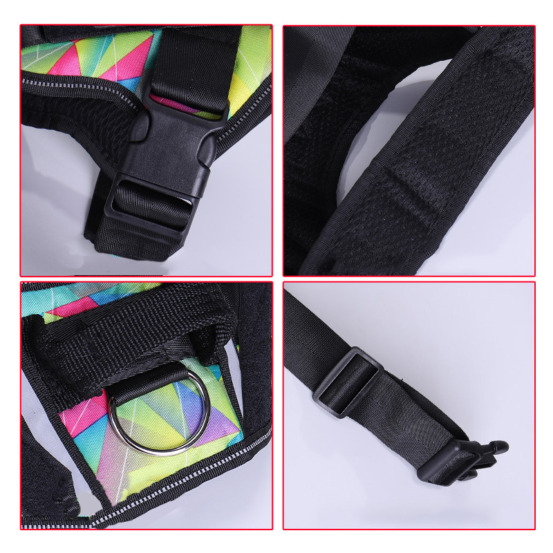 Neck Support Dog Harness with Reflective Pet Chest Harness and Leash, Direct Factory Supply Dog Lead and Pet Leash — image 3