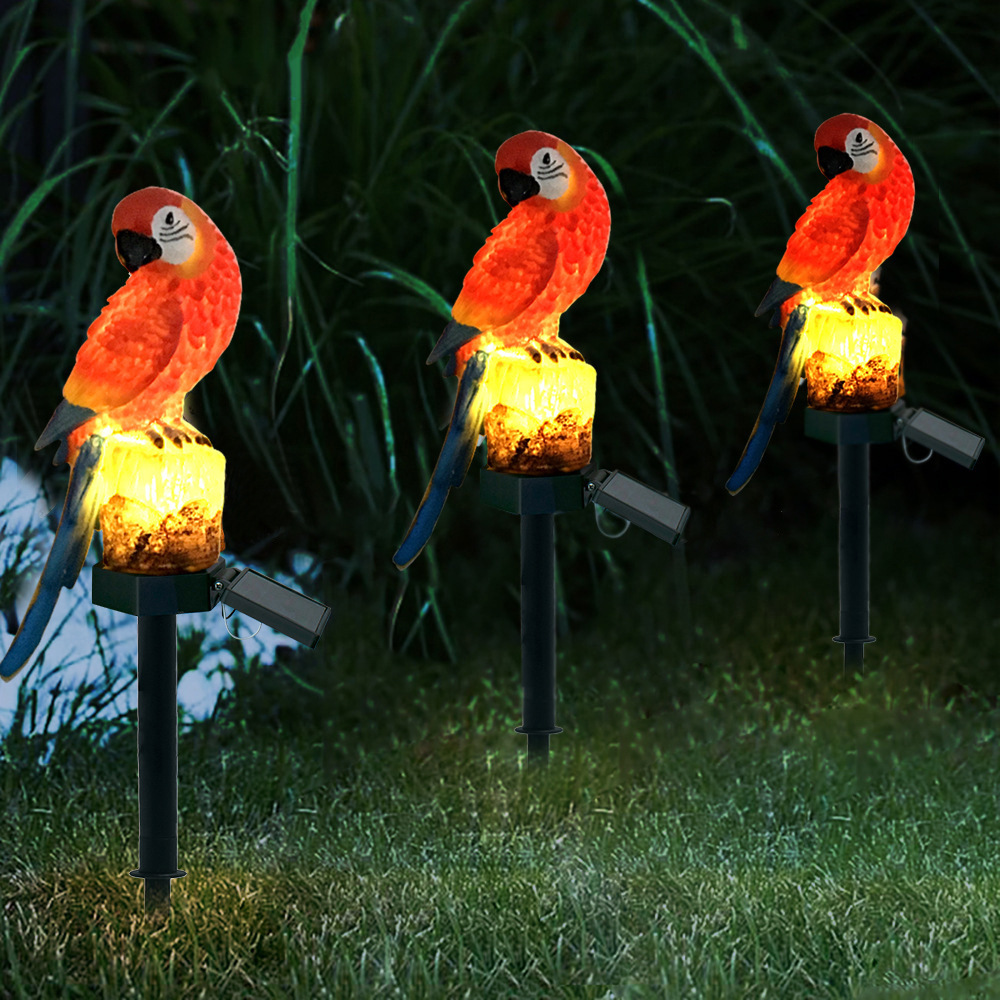 Solar Resin Parrot Floor Lamp Outdoor Park LED Landscape Lamp Park Decoration Lawn Lamp — image 4