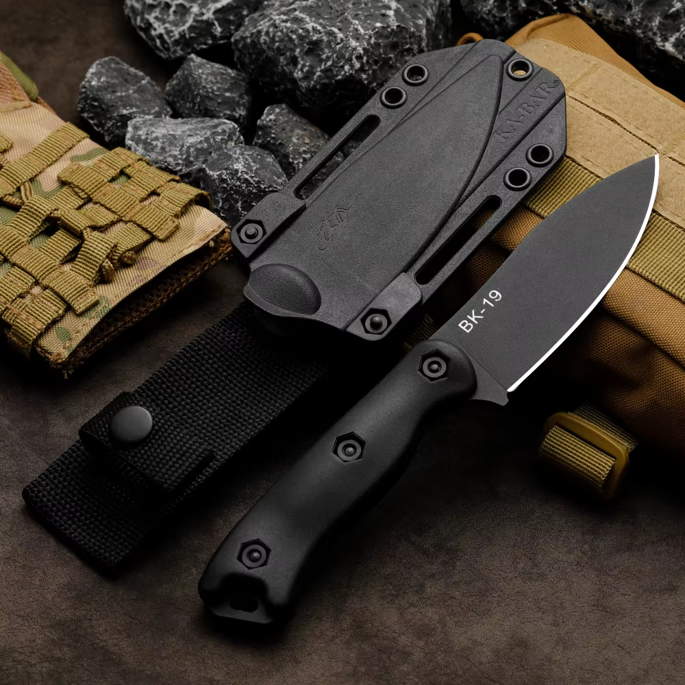 Outdoor knife, camping knife, high hardness stainless steel integrated keel with sheath, emergency portable knife, gift for men — image 3
