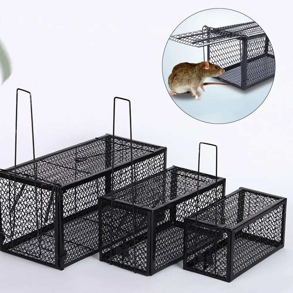 Self-locking Trap Catcher Mouse Rat Bait Mice Live Box Mice Trap Cage Household Mouse Catcher Animal Control Hamster Iron Cage — image 6