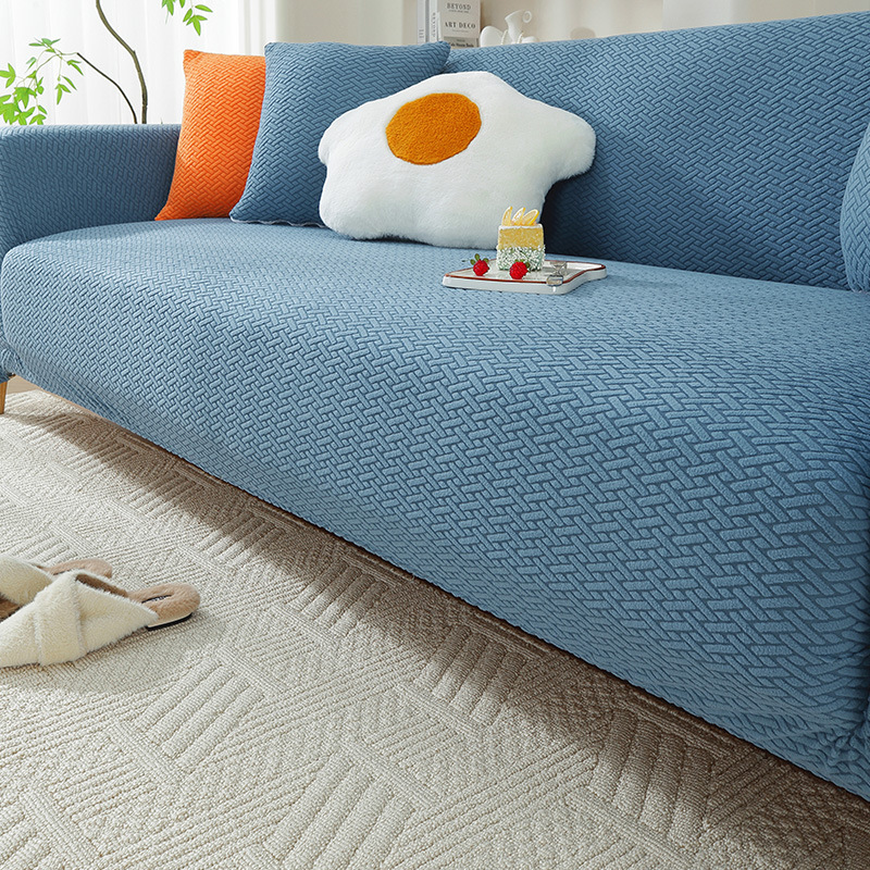 Red anti cat scratch elastic sofa cover all inclusive universal set — image 9