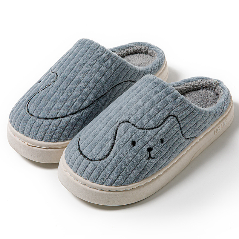 Zapatillas de Gato Rayadas para Interior, Pareja No Deslizante para Dormitorio, Calzado Plush Caliente para Mujer y Hombre — imagen 6