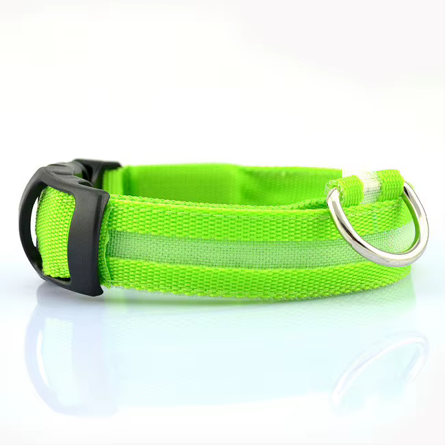 Nylon LED Pet Dog Collar, Night Safety Flashing Glow In The Dark Dog Leash, Dogs Luminous Fluorescent Collars Pet Supplies 4.7 — image 8