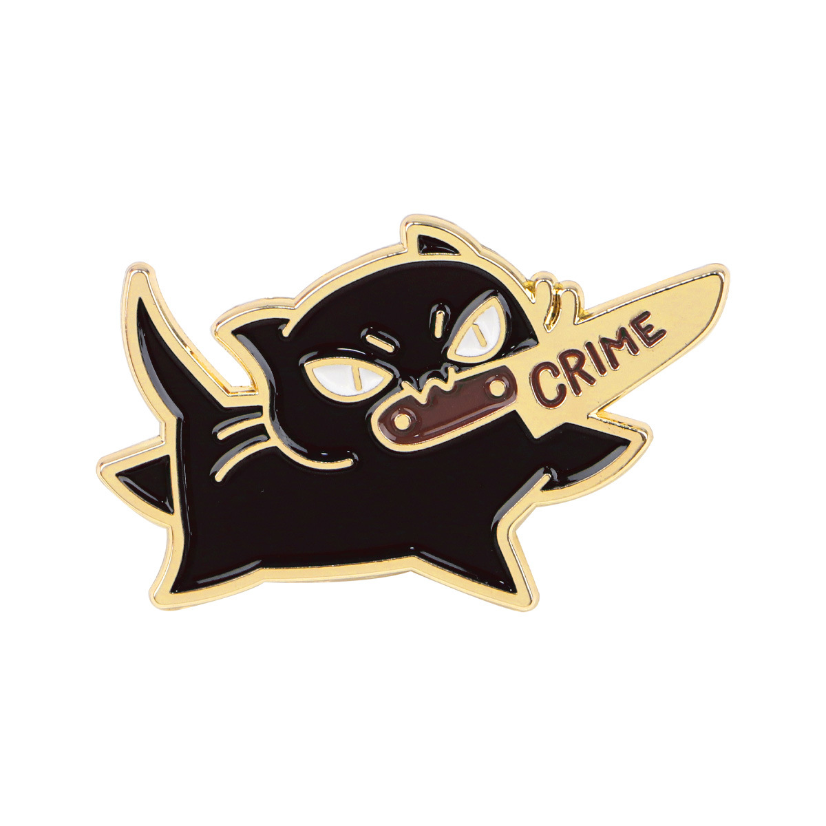 Broche de Gato Negro Adorable de Caricatura para Dama, Pin Insignia de Aleación Metálica, Accesorio para Mochila, Insignia — imagen 12